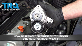 How to Replace Serpentine Belt Tensioner 2012-2016 Honda CR-V 24L L4
