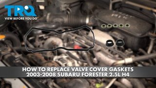 How to Replace Valve Cover Gasket Set 2003-2008 Subaru Forester 25L H4