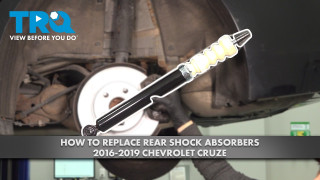 How to Replace Rear Shock Absorbers 2016-2019 Chevrolet Cruze