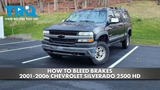 How to Bleed Brakes 2001-2006 Chevrolet Silverado 2500 HD