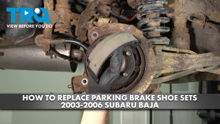 How to Replace Rear Parking Brake Shoe Set 2003-2006 Subaru Baja