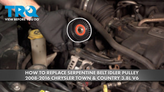 How to Replace Serpentine Belt Idler Pulley 2008-2016 Chrysler Town  Country 38L V6