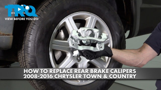 How to Replace Rear Brake Calipers 2008-2016 Chrysler Town  Country