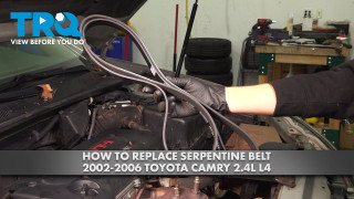 How to Replace Serpentine Belt 2002-2006 Toyota Camry 24L L4