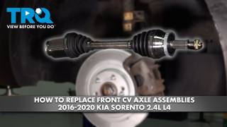 How to replace Front CV Axle Assemblies 2016-2020 Kia Sorento 24L L4