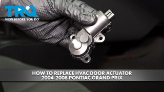 How to replace HVAC Mode Door Actuator 2004-2008 Pontiac Grand Prix