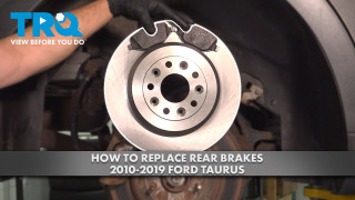 How to Replace Rear Brakes 2010-2019 Ford Taurus