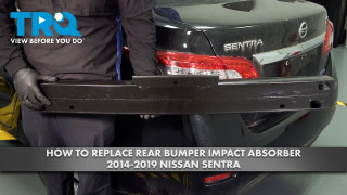 How to Replace Rear Bumper Impact Absorber 2014-2019 Nissan Sentra
