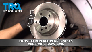 How to Replace Rear Brakes 2007-2013 BMW 328i