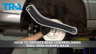 How to Replace Rear Control Arms 2003-2006 Subaru Baja