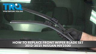 How to Replace Front Wiper Blade Set 2012-2021 Nissan NV2500