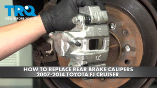 How to Replace Rear Brake Calipers 2007-2014 Toyota FJ Cruiser