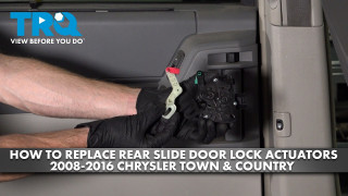How to Replace Rear Slide Door Lock Actuators 2008-2016 Chrysler Town  Country