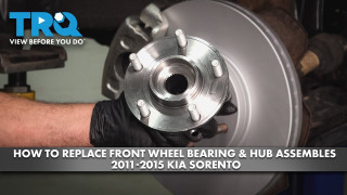 How to Replace Front Wheel Bearing  Hub Assembles 2011-2015 Kia Sorento