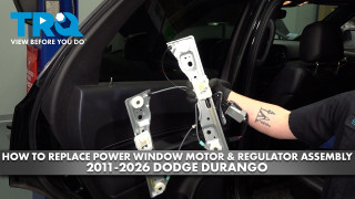 How to Replace Rear Power Window Motor  Regulator Assemblies 2011-2027 Dodge Durango