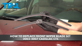 How to Replace Front Wiper Blade Set 2003-2007 Cadillac CTS
