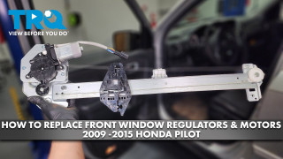 How to Replace Front Window Regulators  Motors 2009-2015 Honda Pilot