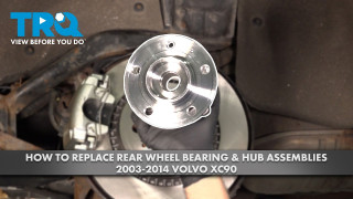 How to Replace Rear Wheel Bearing  Hub Assemblies 2003-2014 Volvo XC90