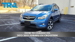 How to Change Oil 2013-2015 Subaru XV Crosstrek