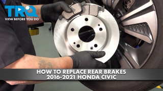 How to Replace Rear Brakes 2016-2021 Honda Civic