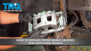 How to Replace Front Brake Calipers 2010-2019 Ford Taurus