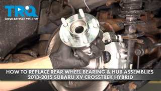 How to Replace Rear Wheel Bearing  Hub Assemblies 2013-2015 Subaru XV Crosstrek