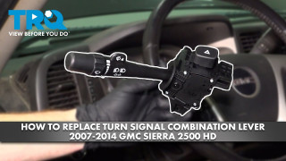How to Replace Turn Signal Combination Lever 2007-2014 GMC Sierra 2500 HD