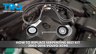 How to Replace Serpentine Belt Kit 2003-2014 Volvo XC90