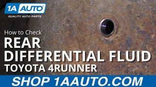 How to Check Rear Differential Fluid 2002-09 Toyota 4Runner 1A Auto