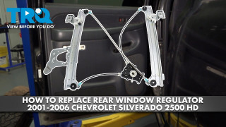 How to Replace Rear Window Regulators 2001-2006 Chevrolet Silverado 2500 HD