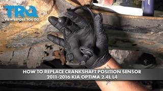 How to Replace Crankshaft Position Sensor 2011-2016 Kia Optima 24L L4