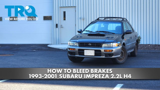 How to Bleed Brakes 1993-2001 Subaru Impreza 22L H4