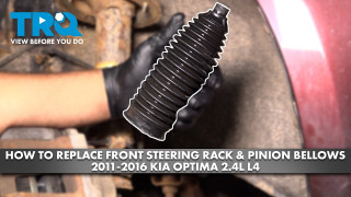 How to Replace Front Steering Rack  Pinion Bellows 2011-2016 Kia Optima