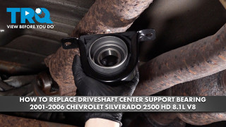 How to Replace Driveshaft Center Support Bearing 2001-2006 Chevrolet Silverado 2500 HD 81L V8