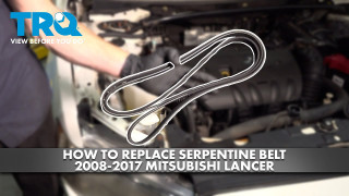 How to Replace Serpentine Belt 2008-2017 Mitsubishi Lancer 24L L4