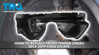 How to Replace Front Fender Liners 2013-2019 Ford Escape