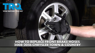 How to Replace Front Brake Hoses 2008-2016 Chrysler Town  Country