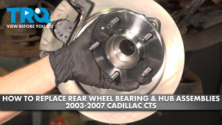 How to Replace Rear Wheel Bearing  Hub Assemblies 2003-2007 Cadillac CTS