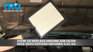 How to Replace Engine Air Filter 2016-2023 Toyota Tacoma 35L V6