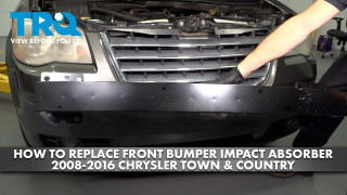 How to Replace Front Bumper Impact Absorber 2008-2016 Chrysler Town  Country
