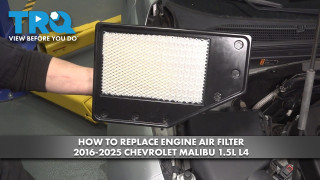 How to Replace Engine Air Filter 2016-2025 Chevrolet Malibu 15L L4