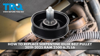 How to Replace Serpentine Belt Idler Pulley 2019-2025 Ram 2500 67L L6