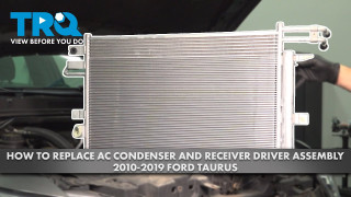 How to Replace AC Condenser  Receiver Drive Assembly 2010-2019 Ford Taurus