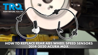How to Replace Rear ABS Wheel Speed Sensors 2014-2020 Acura MDX