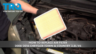 How to Replace Air Filter 2008-2016 Chrysler Town  Country 38L V6