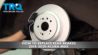 How to Replace Rear Brakes 2014-2020 Acura MDX