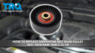 How to Replace Serpentine Belt Idler Pulley 2011-2018 Ram 1500 57L V8