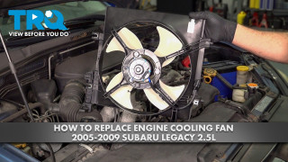 How to Replace Engine Cooling Fan 2005-2009 Subaru Legacy 25L