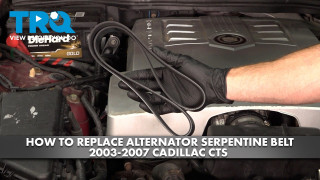 How to Replace Alternator Serpentine Belt 2003-2007 Cadillac CTS 36L V6