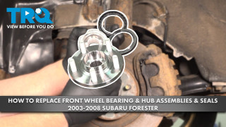 How to Replace Front Wheel Bearing  Hub Assemblies  Seals 2003-2008 Subaru Forester